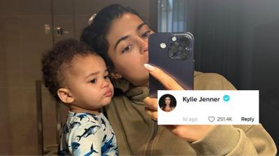 Kylie Jenner’s Seen The Memes About Her Son Aire’s Name & Even Left A Comment On One Of ‘Em