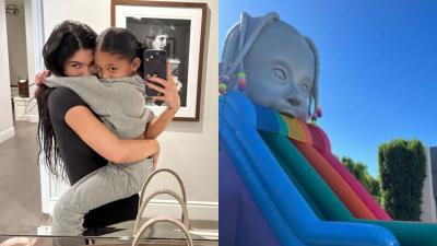 Kylie Jenner Is Under Fire For Decorating Stormi & Aire’s Bday Party With Astroworld Inflatables