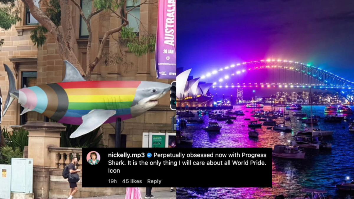 Progress Shark is an installment at Sydney worldpride 2023