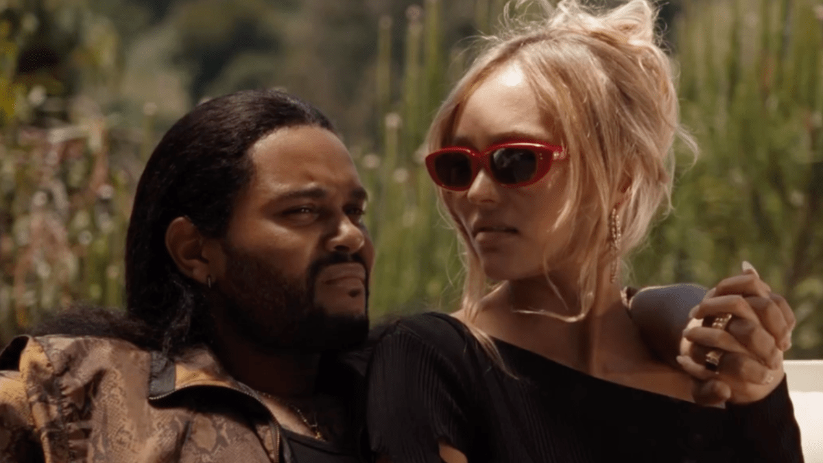 lily-rose depp and the weeknd spotted while filming on the set of
