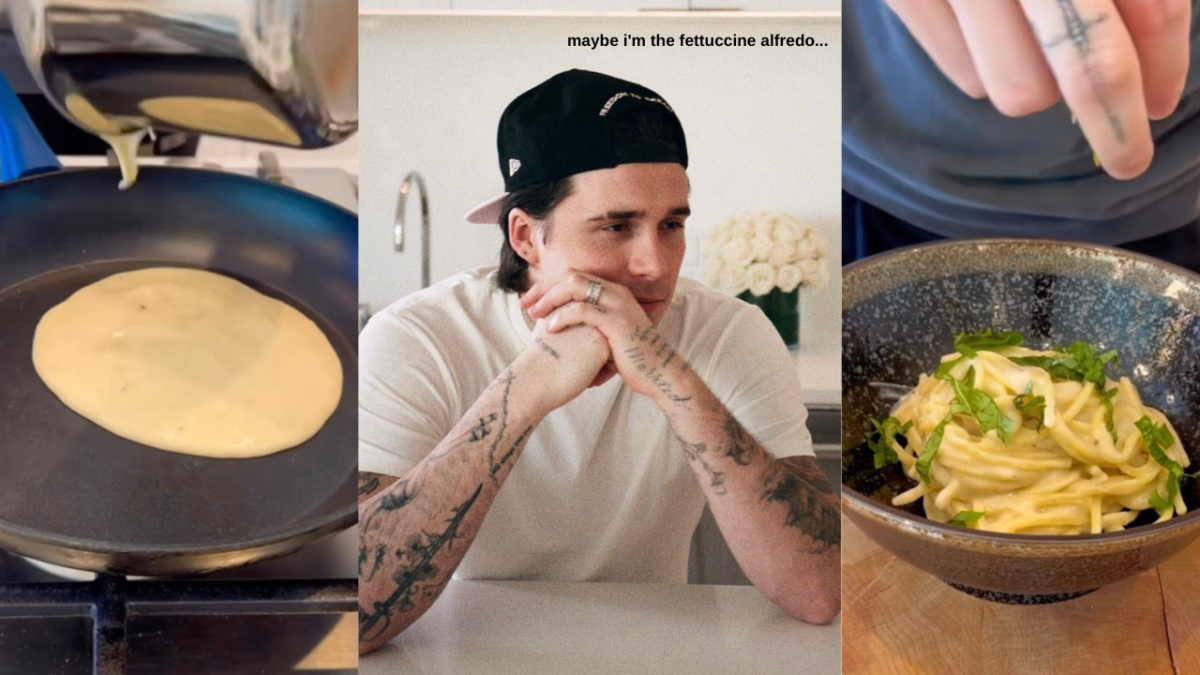 brooklyn beckham cooked a terrible fettuccine aldredo