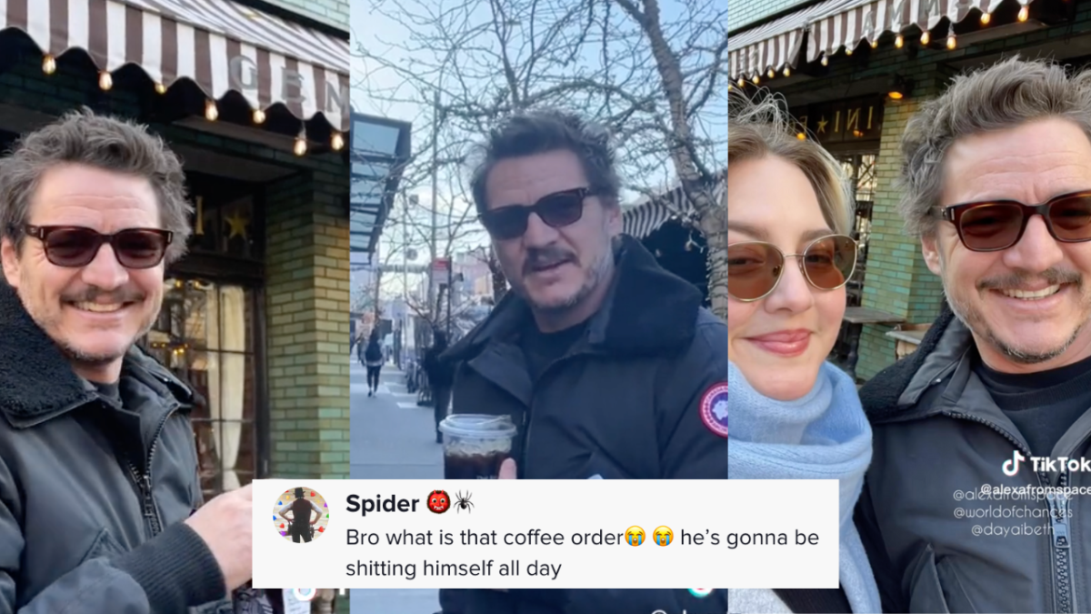 Pedro Pascal and his coffee order