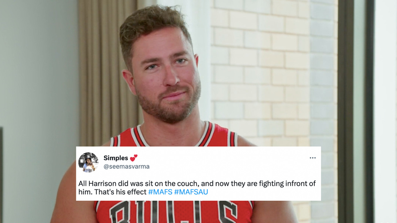 MAFS Fans Repulsed Yet Impressed That Harrison Merely Had To Sit On The Couch To Ruin Another Relo