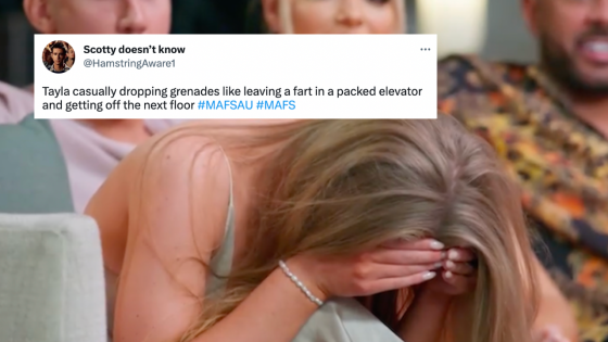 MAFS Fans Can’t Decide Whether Tayla’s Foot-In-Mouth Is Worse Than Her Taste In Childish Remote-Working Men