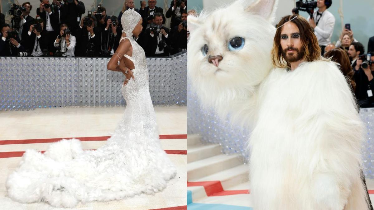 doja cat and jared leto choupette looks at the met gala 2023