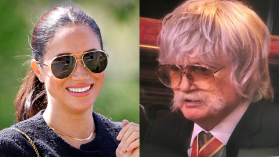The Coronation Guest Who Was *Not* Meghan Markle In A Silly Wig & Sunnies Has Broken His Silence
