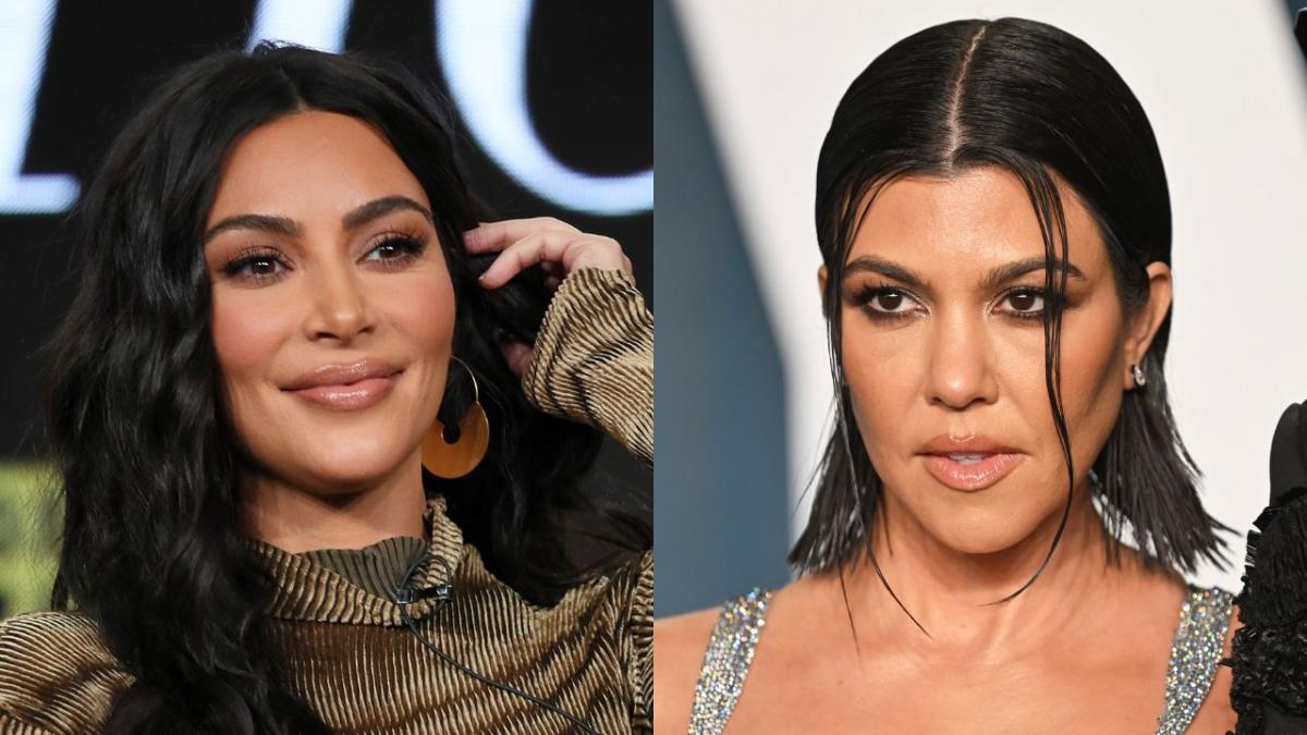Kim Kardashian and Kourtney Kardashian, who are rumoured to have a long standing feud