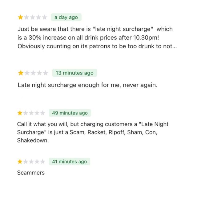 the oxford hotel review bombed with negative reviews over late night surcharge