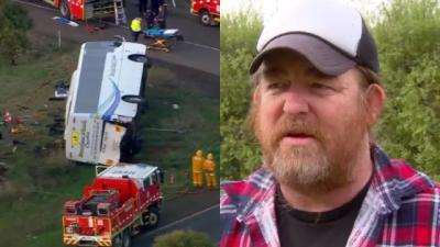 The Tradies Who Helped Children In The Horror Bus Crash Have Open Up About The Harrowing Rescue