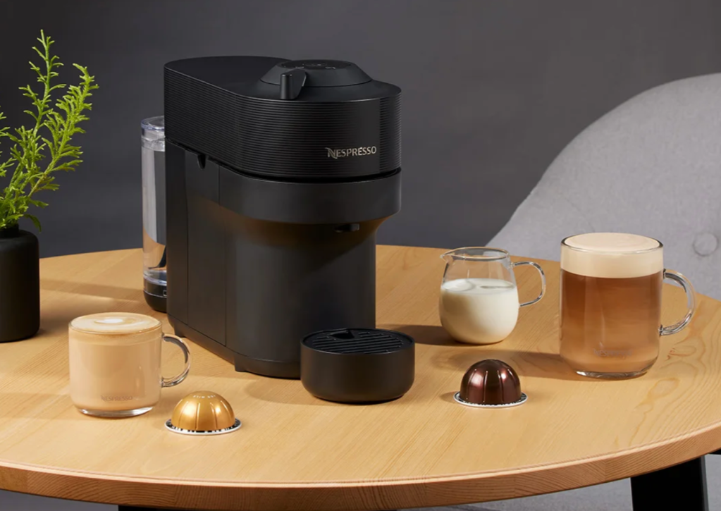 nespresso vertuo pop, nespresso coffee machine, small coffee machine