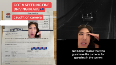 A US TikToker Has Gone Viral After She Copped A Speeding Ticket In Sydney’s Cross City Tunnel