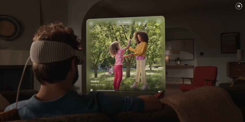 Apple vision pro virtual reality