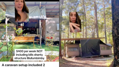A Landlord’s Been Obliterated Online For Renting Out A Janky Caravan/Tent Hybrid For $400 A Week
