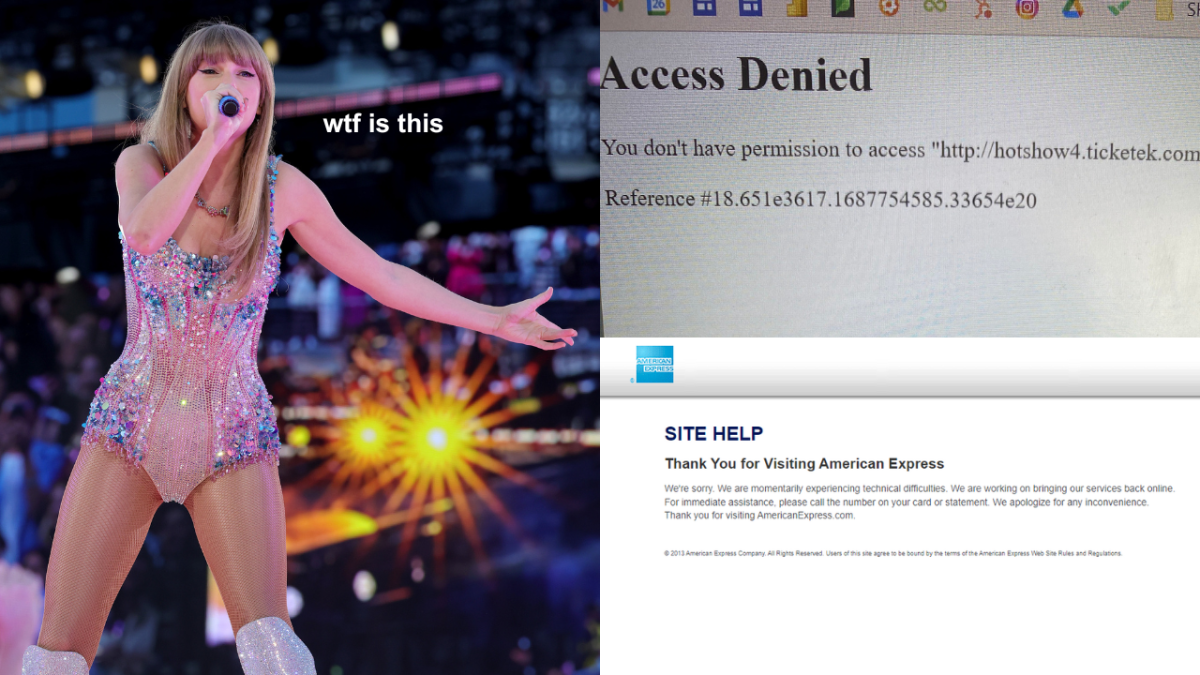 taylor swift ticket chaos as amex and ticketek sites down