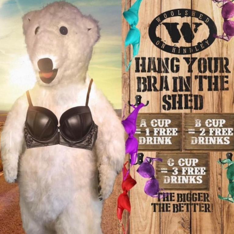 The woolshed bra promotion