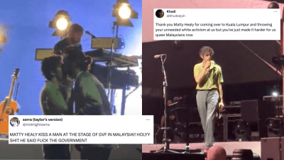 Matty Healy Got A Whole Festival Cancelled In Malaysia After He Kissed His Bandmate On Stage