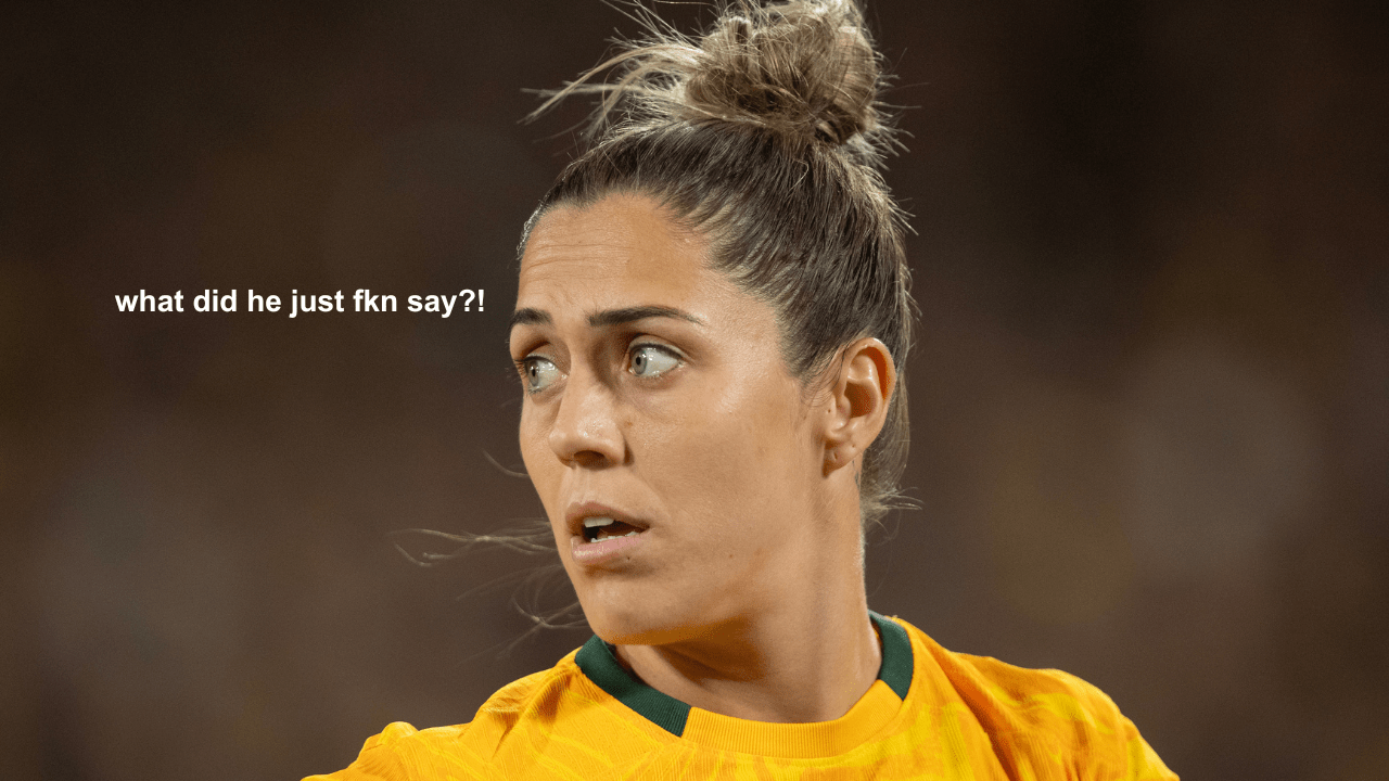 Channel 7 Slammed After Commentator David Basheer Makes Disgustingly Sexist Comment About A Matildas Player At FIFA Women's World Cup. pic is katrina gorry