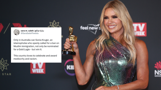 Opinion: Sonia Kruger’s Gold Logie Is A Solid Reminder Of How Racist Australian Media Continues To Be