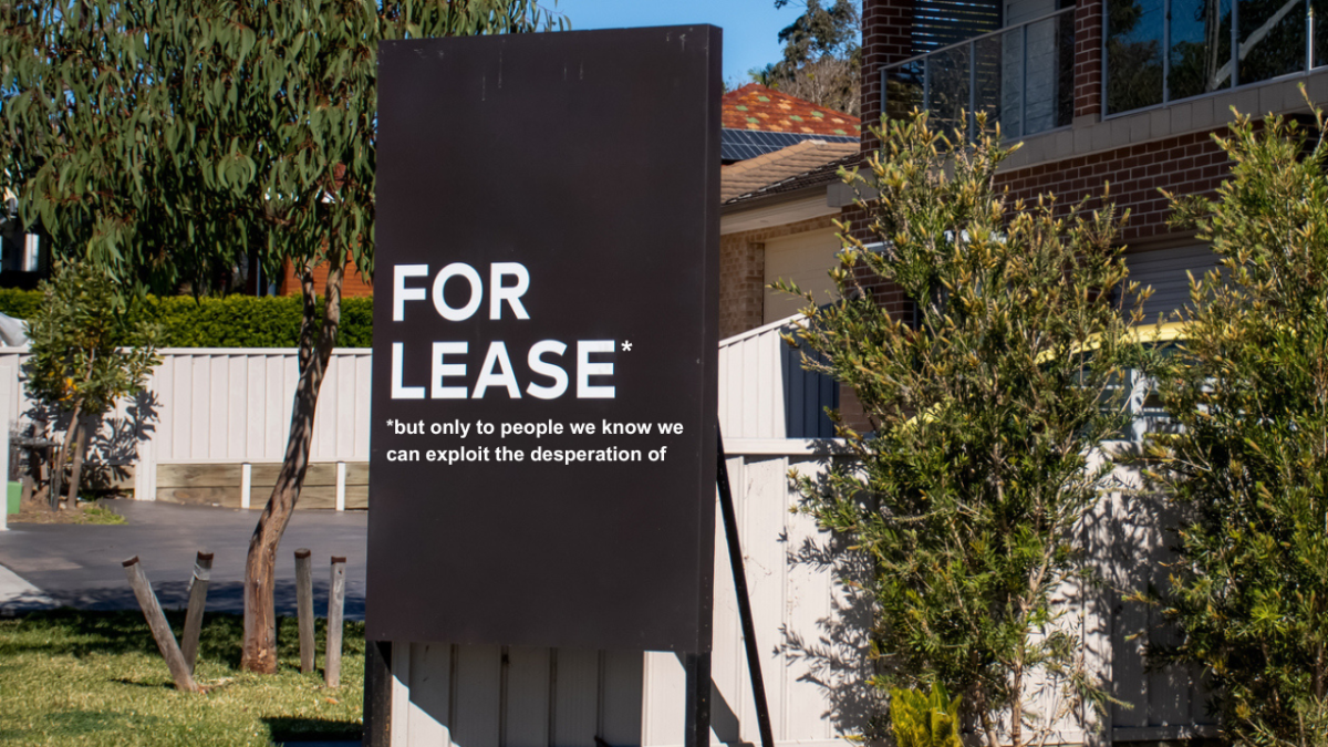 There's A Special Place In Hell For Landlords Who Increase The Asking Price For Rentals When They Get Too Many Applicants. Image below is a for lease sign