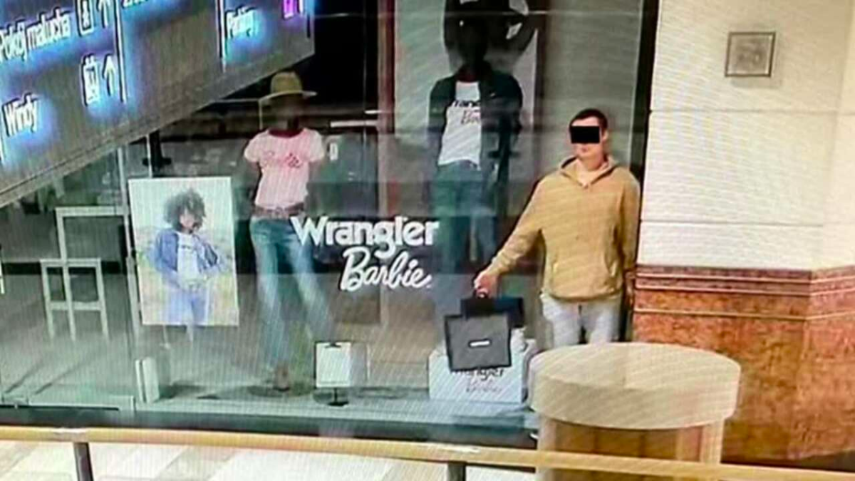 A bloke in Poland has allegedly done something from Hollywood blockbusters to pull off the heist of the century: pretend to be a mannequin.