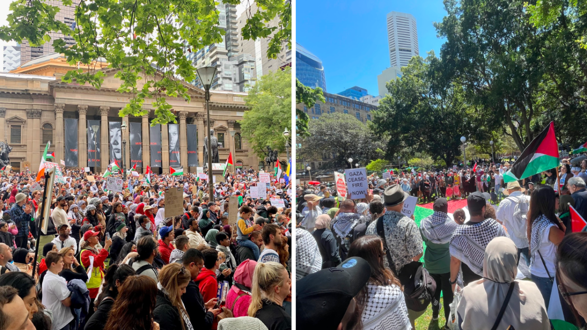 Thousands of Pro-Palestine supporters have gathered at rallies Melbourne and Sydney. Organisers said the gatherings were organised to "stand in solidarity against the war on Gaza" following this week's escalation of the conflict between Israel and Palestine.