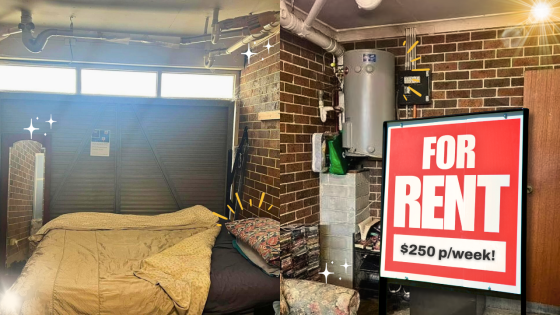 A Landlord Put A Literal Garage With A Mattress Up For Rent In Sydney For $250 A Week