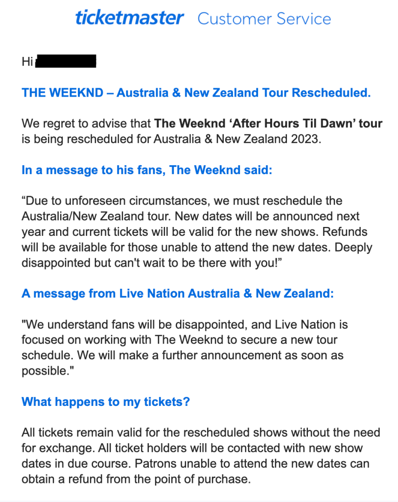the weeknd tour sydney australia