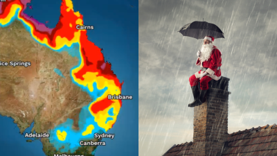 Santa Might Be Slippin’ Down Yr Chimney Tonight W/ Major Storms & Hail Forecast For Xmas Eve