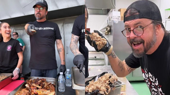 Dave Grohl Hopping On The Tongs To Feed Homeless Folk In Melb Simply Couldn’t Be A Bigger Vibe