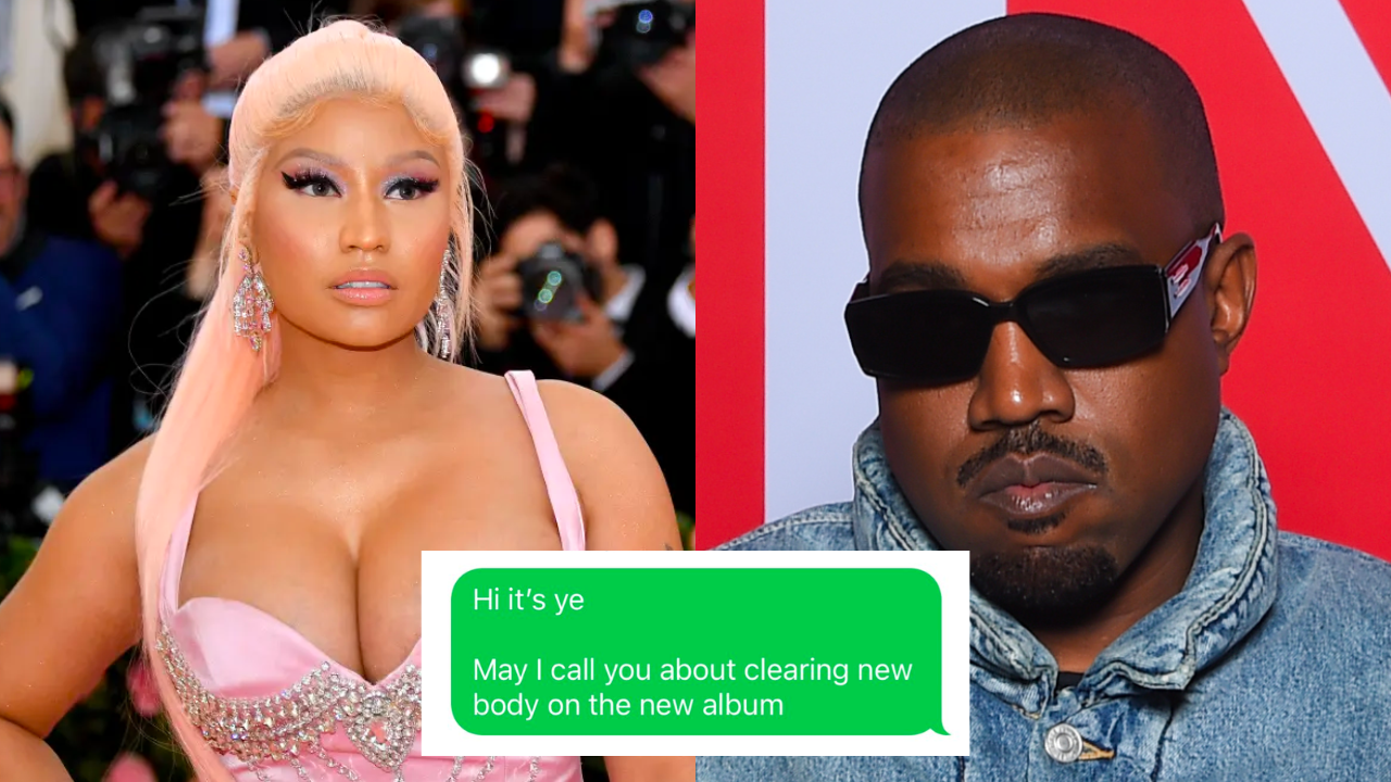 Nicki Minaj has refused to clear her verse on Kanye West's song "New Body" and has inadvertently delayed the release of Vultures.