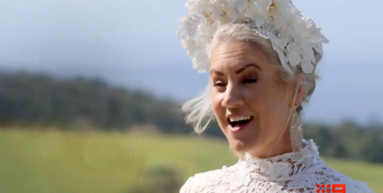 Lucinda at her Married At First Sight Australia wedding 2024