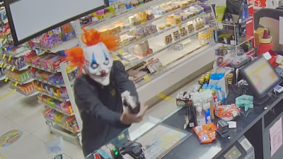 A Man In A Clown Mask Robbed A Brisbane Store At Gunpoint In The Stuff Of Nightmares