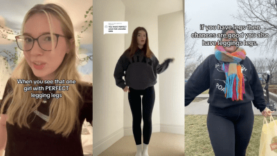 ‘Legging Legs’ Are Gen Z’s Version Of Thigh Gaps & Millennials Are Calling That Shit Out