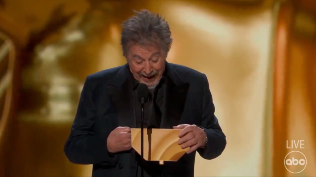 Al Pacino at the Oscars