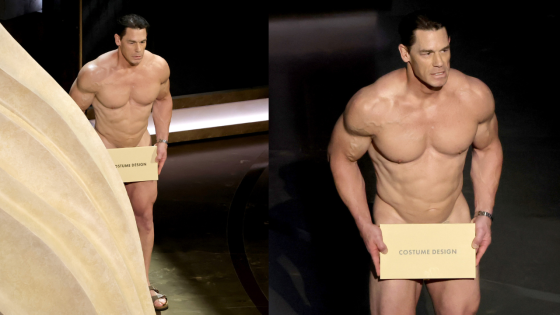John Cena Stripped Down To His Birthday Suit To Present The Oscar For Best Costume Design