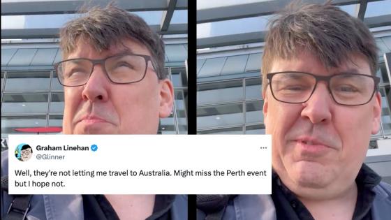 Graham Linehan Was Denied Travel To Australia So Bad News For The 3 People Going To His Shows