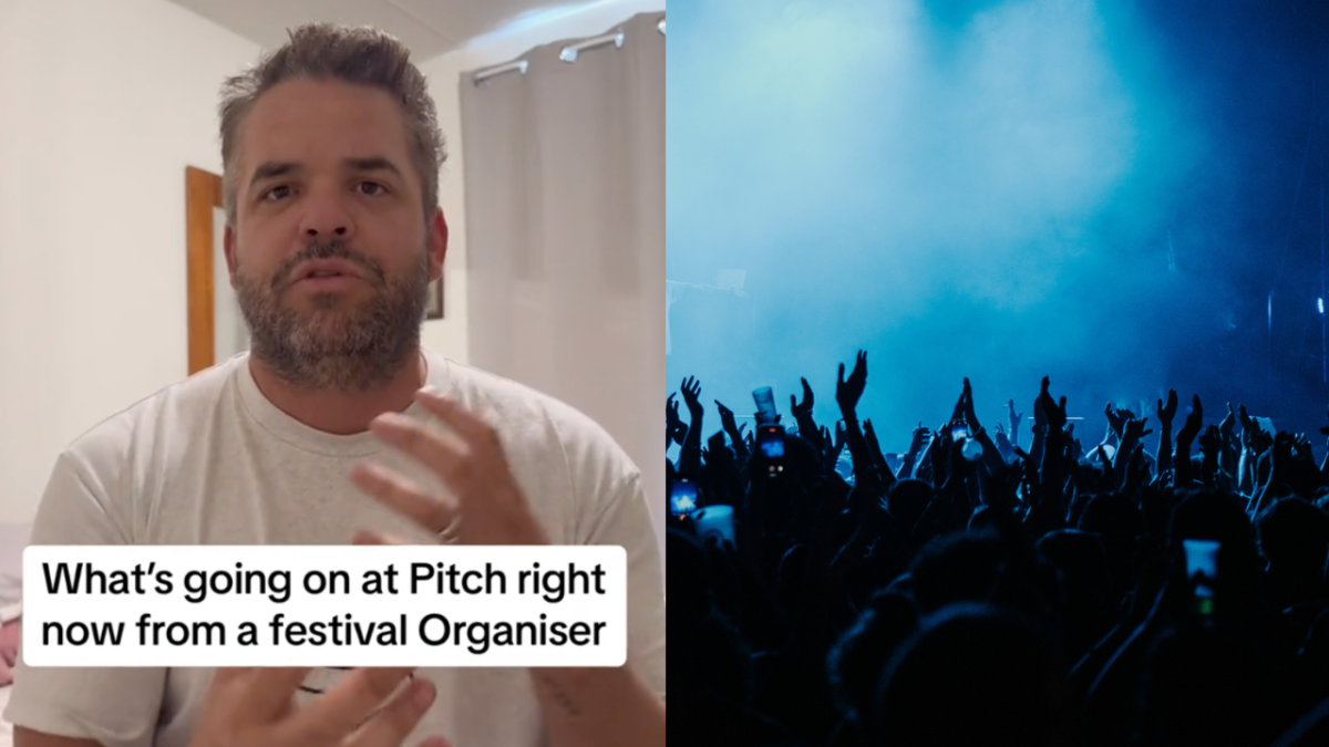 A music industry events organiser has taken to social media to speculate on why Pitch Music and Arts Festival has not been cancelled, despite calls from attendees to do so, given the "extreme" fire danger warning.