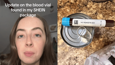 A US TikToker Found A Test Tube Of Human Blood Rolling Around In Her Shein Package