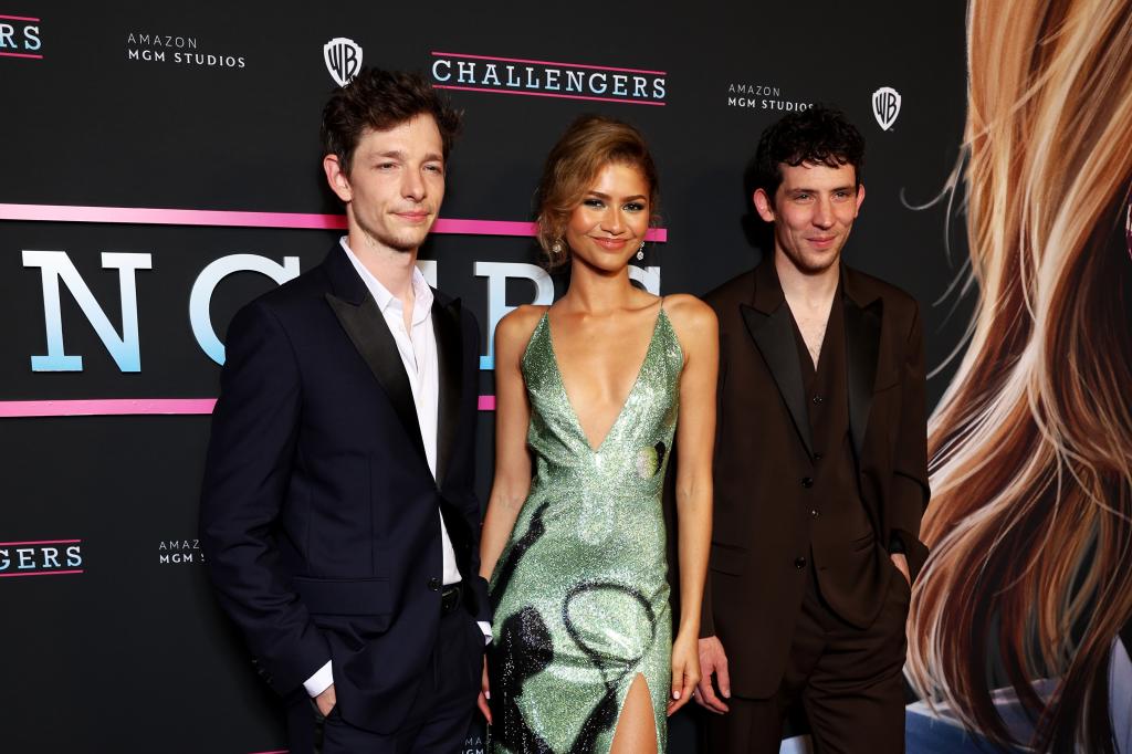 Mike Faist, Zendaya and Josh Connor at the Sydney premiere of Challengers.