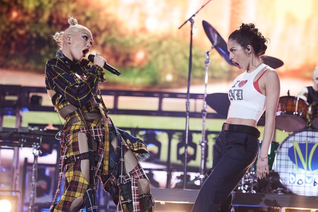 Gwen Stefani and No Doubt performing with Olivia Rodrigo at Coachella 2024