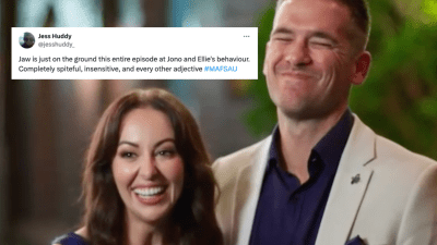 MAFS’ Fans Are Fuming Over Ellie & Jonathan’s Villain Behaviour At The Reunion Dinner Party