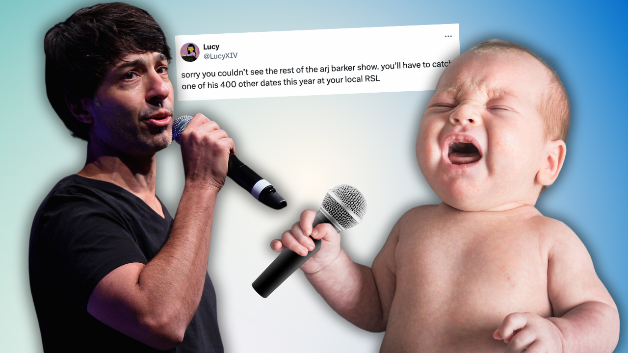 Aussie Media Is Having A Meltdown Over Comedian Arj Barker Kicking A Baby Out Of His Melb Gig