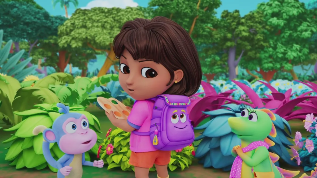 Still from kids show Dora on Paramount+