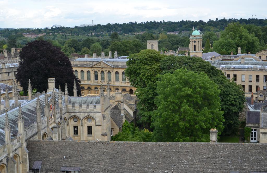 A detail of Oxford University historic buildings.