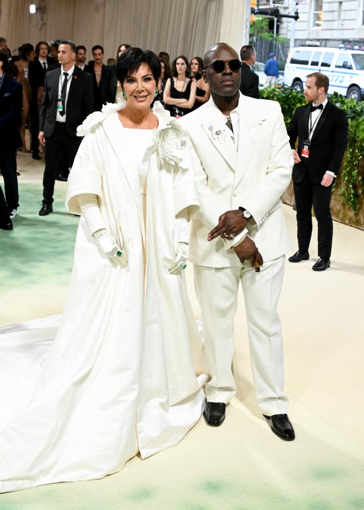 Kris Kardashian and Corey Gamble at the Met Gala 2024