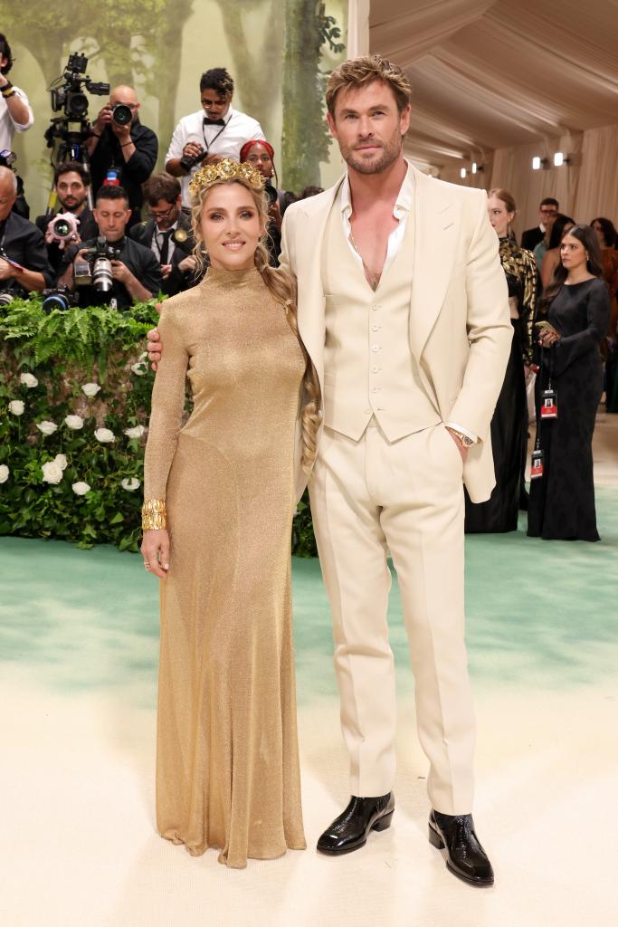 Chris Hemsworth and Elsa Pataky at the Met Gala 2024