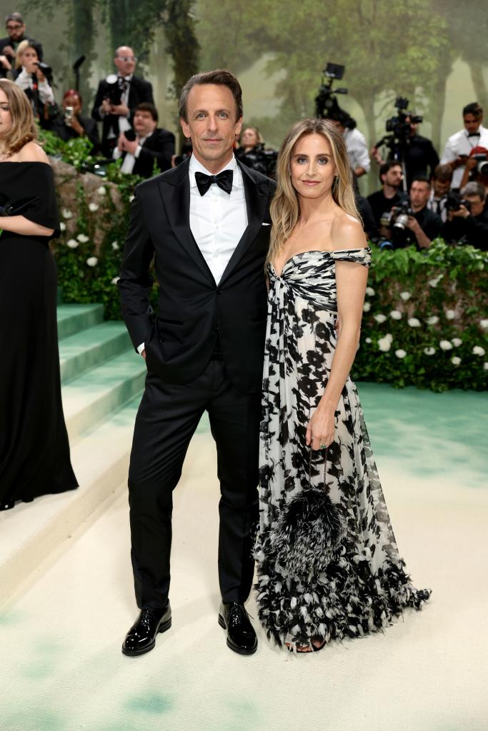 Seth Meyers and Alexi Ashe at the Met Gala 2024