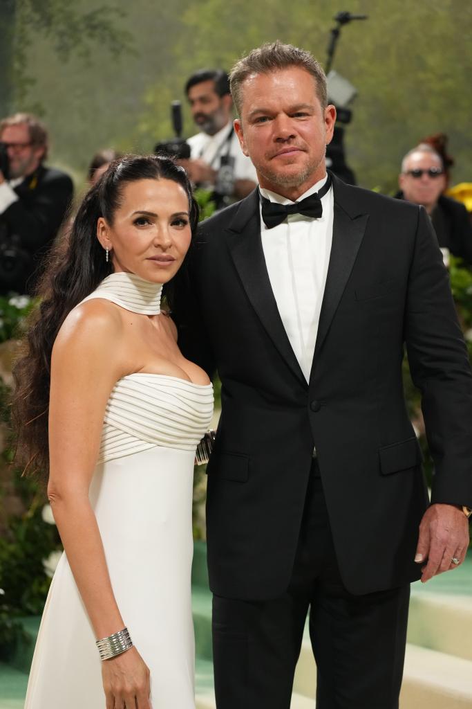 Matt Damon and Luciana Barroso at the Met Gala 2024
