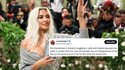 Kim Kardashian’s Met Gala Outfit With Its Ultra Snatched Waist Sparks Major Concerns Online