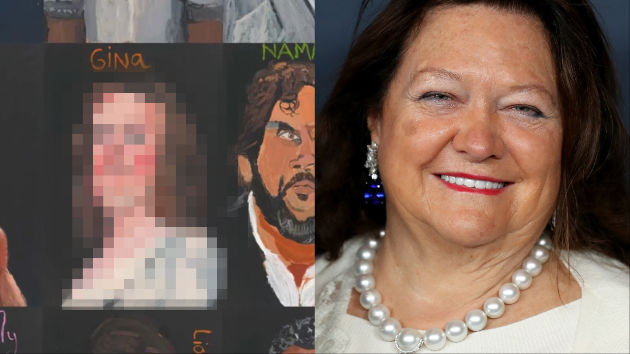 Billionaire Baby Gina Rinehart Takes Time Out Of Destroying Planet To Cry About Painting Of Her